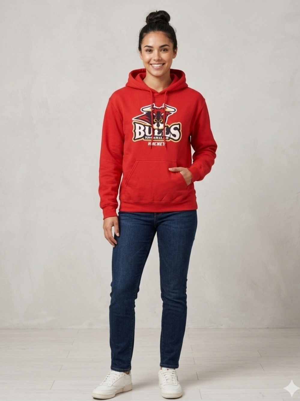 Amarillo Bulls Hockey Red Hoodie Defunct Texas Sports Gorpcore Gameday Y2K Retro